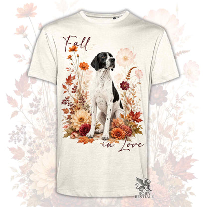 T-Shirt POINTER INGLESE Bianco e Nero - Collezione Fall...in Love