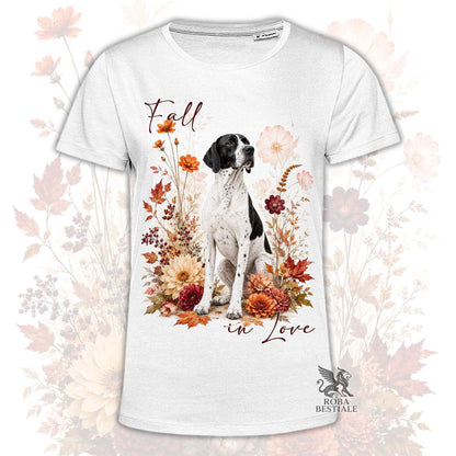 T-Shirt POINTER INGLESE Bianco e Nero - Collezione Fall...in Love
