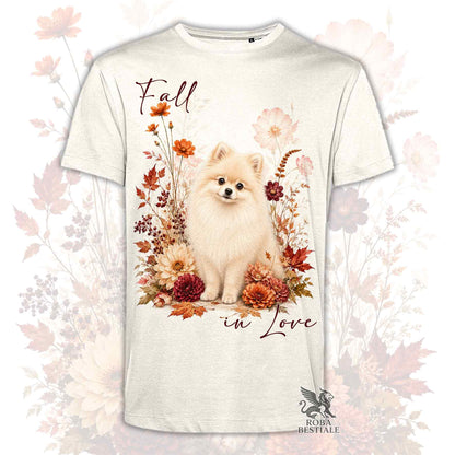 T-Shirt POMERANIA Crema - Spitz Tedesco nano - Collezione Fall...in Love