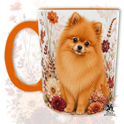 Tazza POMERANIA Arancio - Spitz Tedesco nano - Collezione Fall...in Love