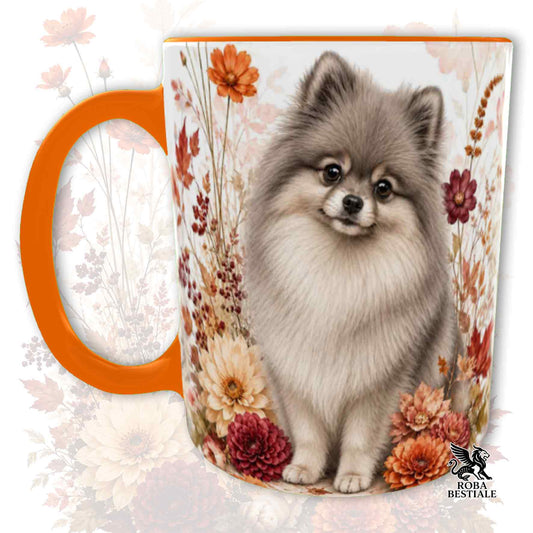 Tazza POMERANIA Grigio - Spitz Tedesco nano - Collezione Fall...in Love
