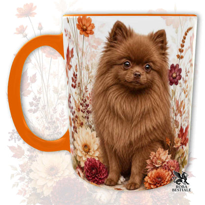 Tazza POMERANIA Marrone - Spitz Tedesco nano - Collezione Fall...in Love