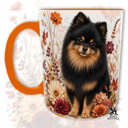Tazza POMERANIA Nero Focato - Spitz Tedesco nano - Collezione Fall...in Love