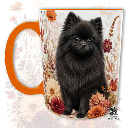 Tazza POMERANIA Nero - Spitz Tedesco nano - Collezione Fall...in Love