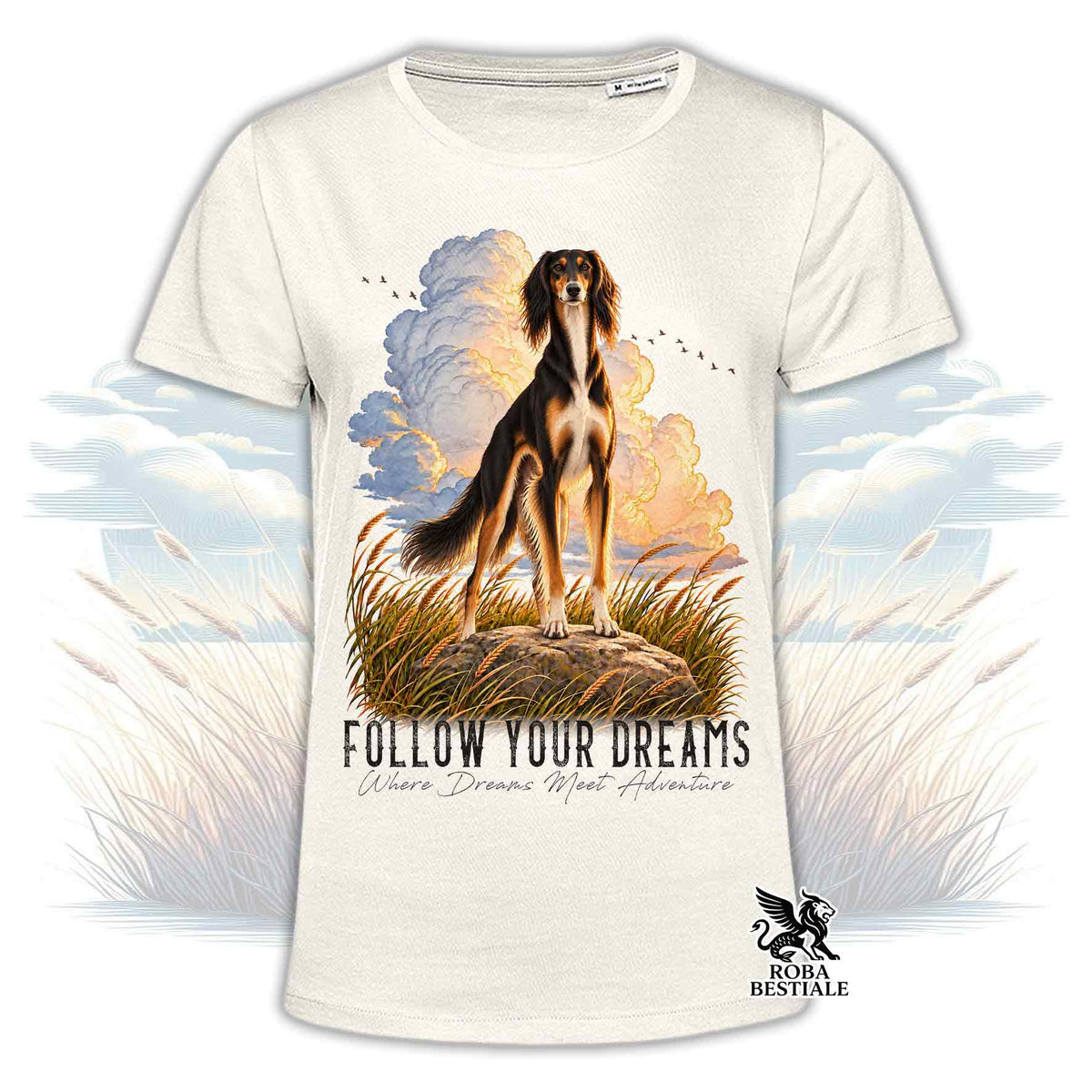 T-Shirt SALUKI Tricolore - Collezione Dream
