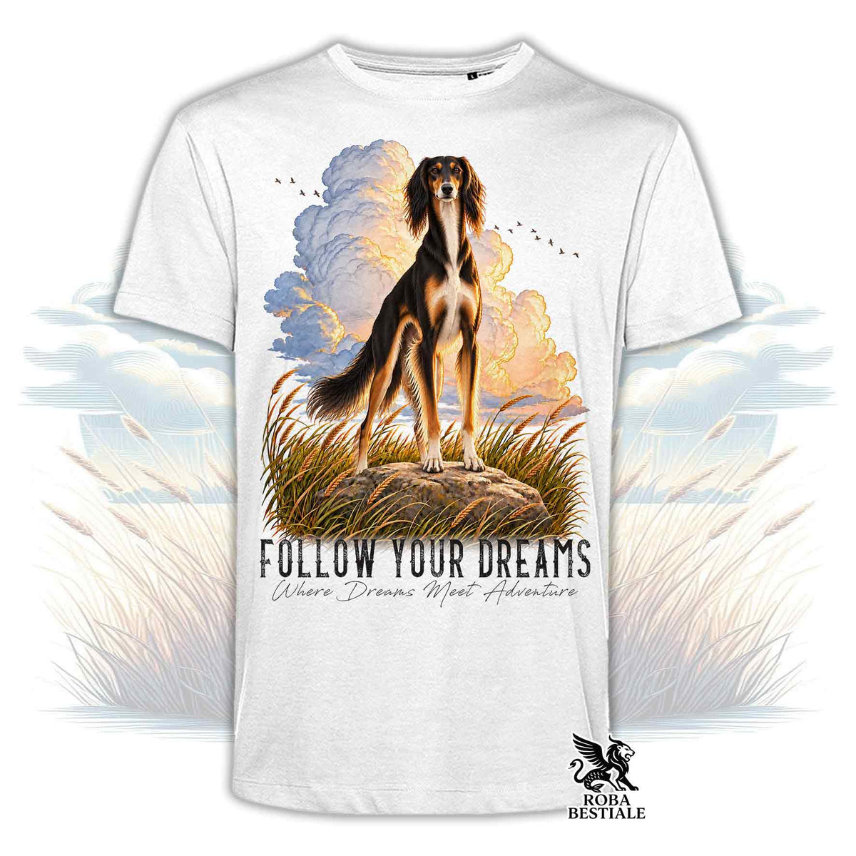 T-Shirt SALUKI Tricolore - Collezione Dream