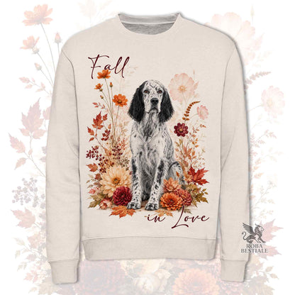 Felpa SETTER INGLESE Blue Belton - Girocollo - Collezione Fall...in Love