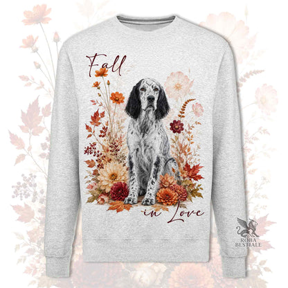 Felpa SETTER INGLESE Blue Belton - Girocollo - Collezione Fall...in Love