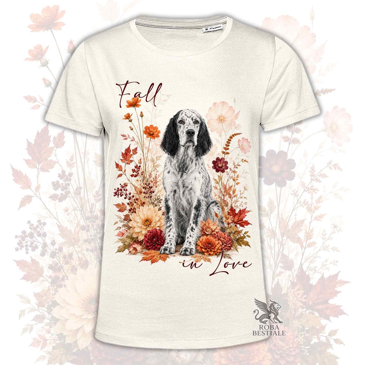T-Shirt SETTER INGLESE Blue Belton - Collezione Fall...in Love