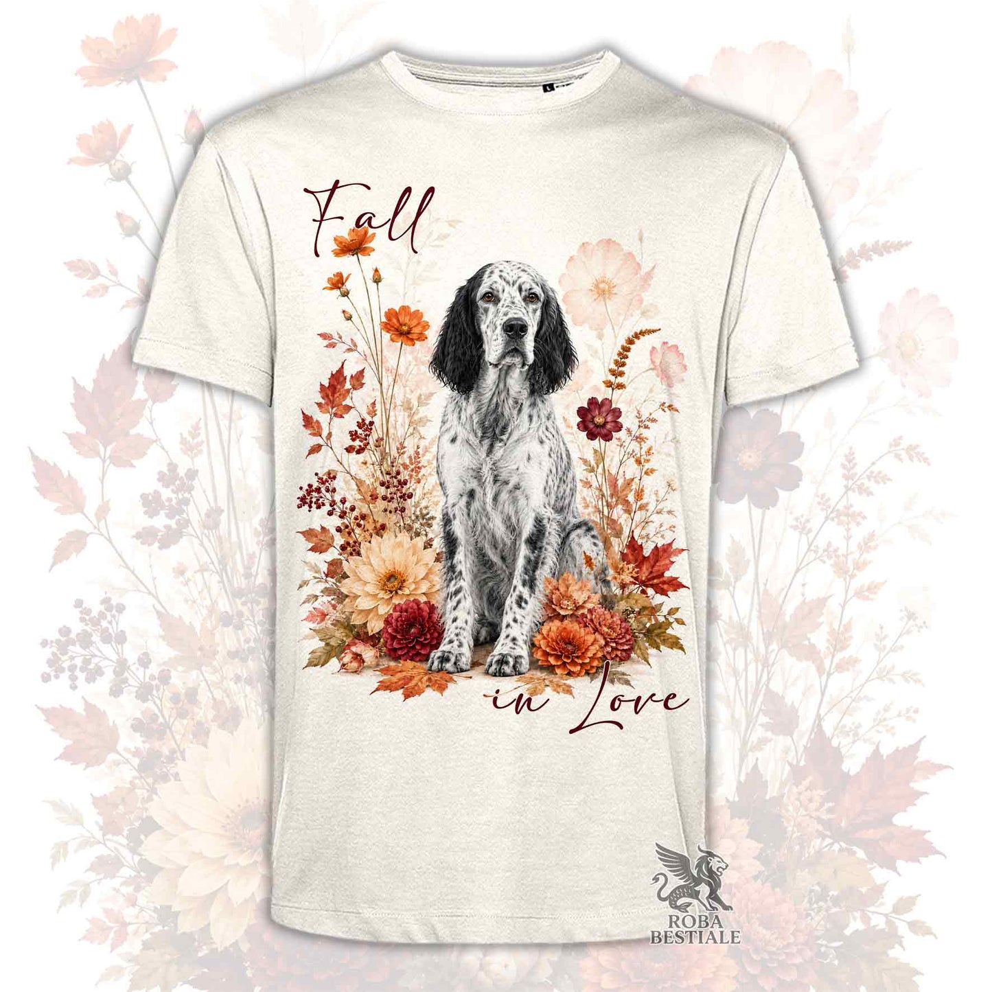T-Shirt SETTER INGLESE Blue Belton - Collezione Fall...in Love