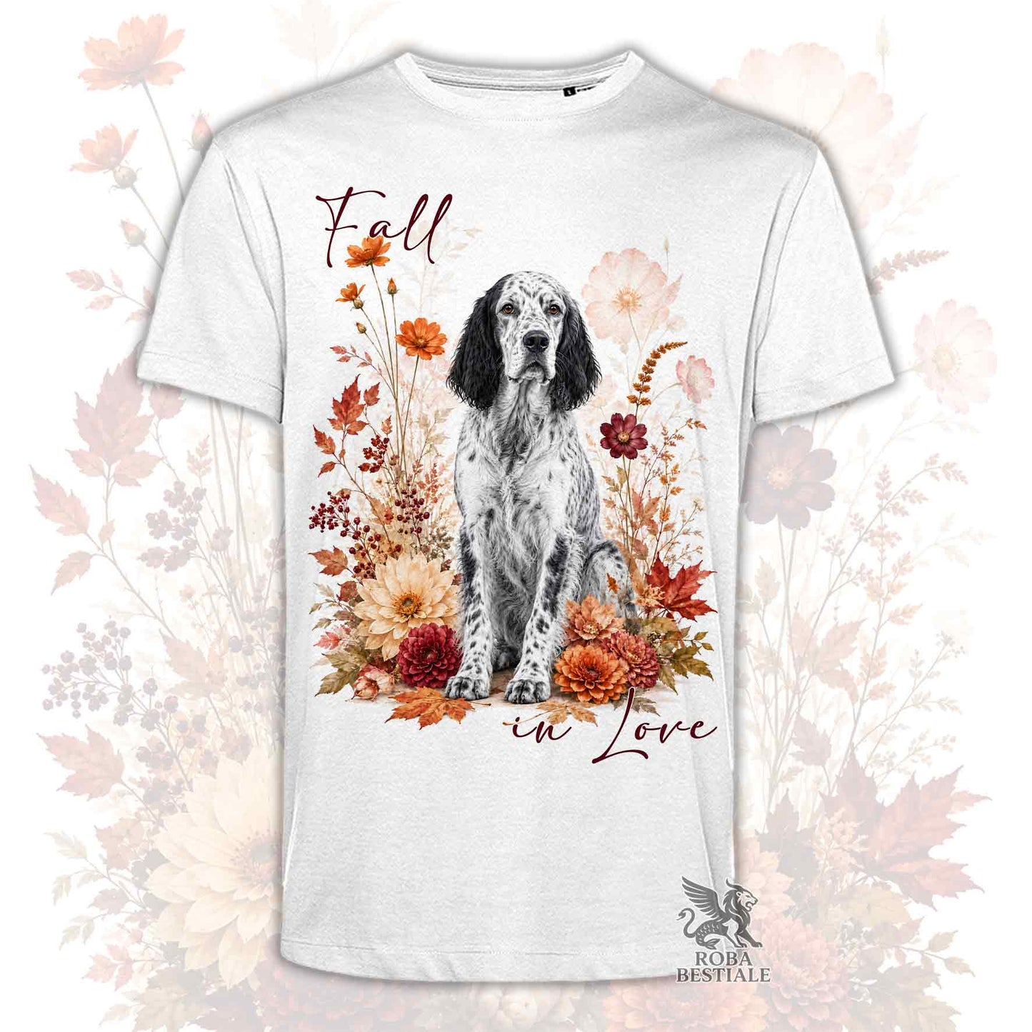T-Shirt SETTER INGLESE Blue Belton - Collezione Fall...in Love