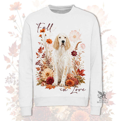 Felpa SETTER INGLESE Lemon Belton - Girocollo - Collezione Fall...in Love