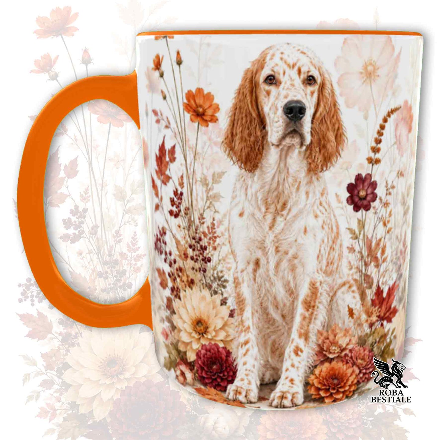 Tazza SETTER INGLESE Orange Belton - Collezione Fall...in Love