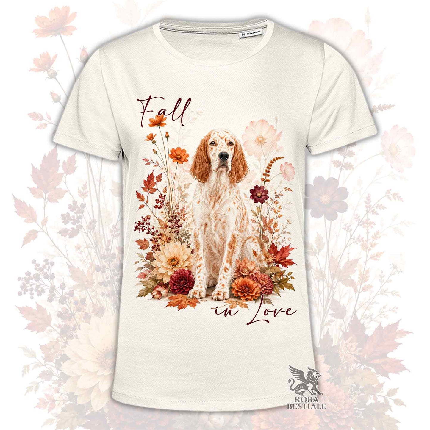 T-Shirt SETTER INGLESE Orange Belton - Collezione Fall...in Love