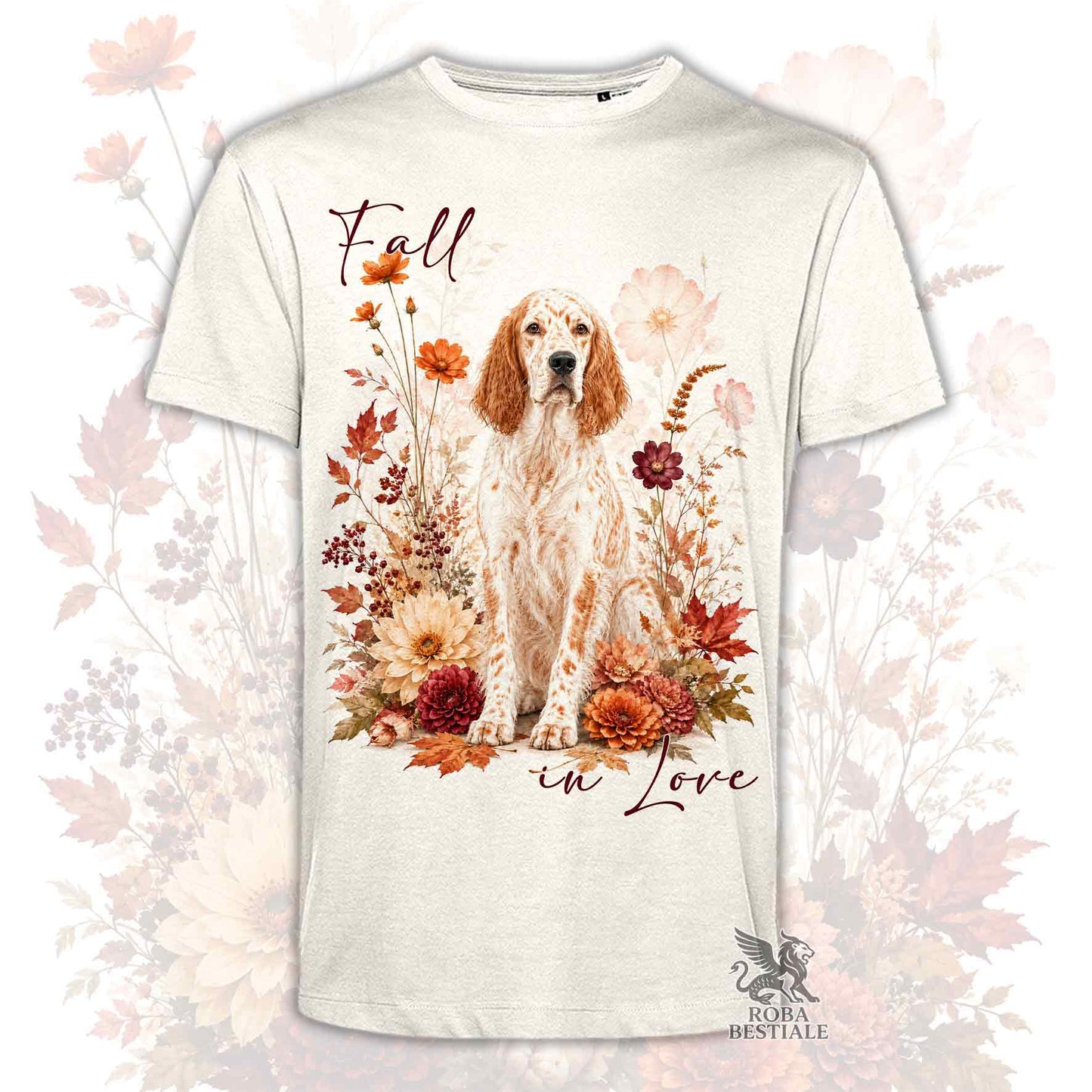 T-Shirt SETTER INGLESE Orange Belton - Collezione Fall...in Love