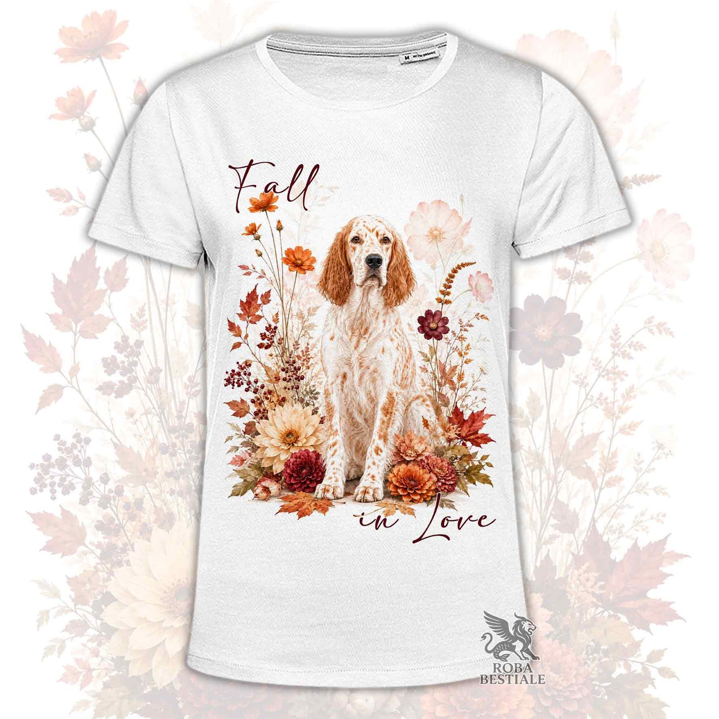 T-Shirt SETTER INGLESE Orange Belton - Collezione Fall...in Love