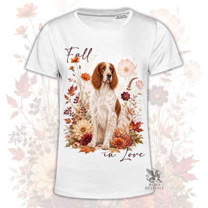 T-Shirt SETTER IRLANDESE Rosso e Bianco - Collezione Fall...in Love