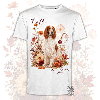 T-Shirt SETTER IRLANDESE Rosso e Bianco - Collezione Fall...in Love