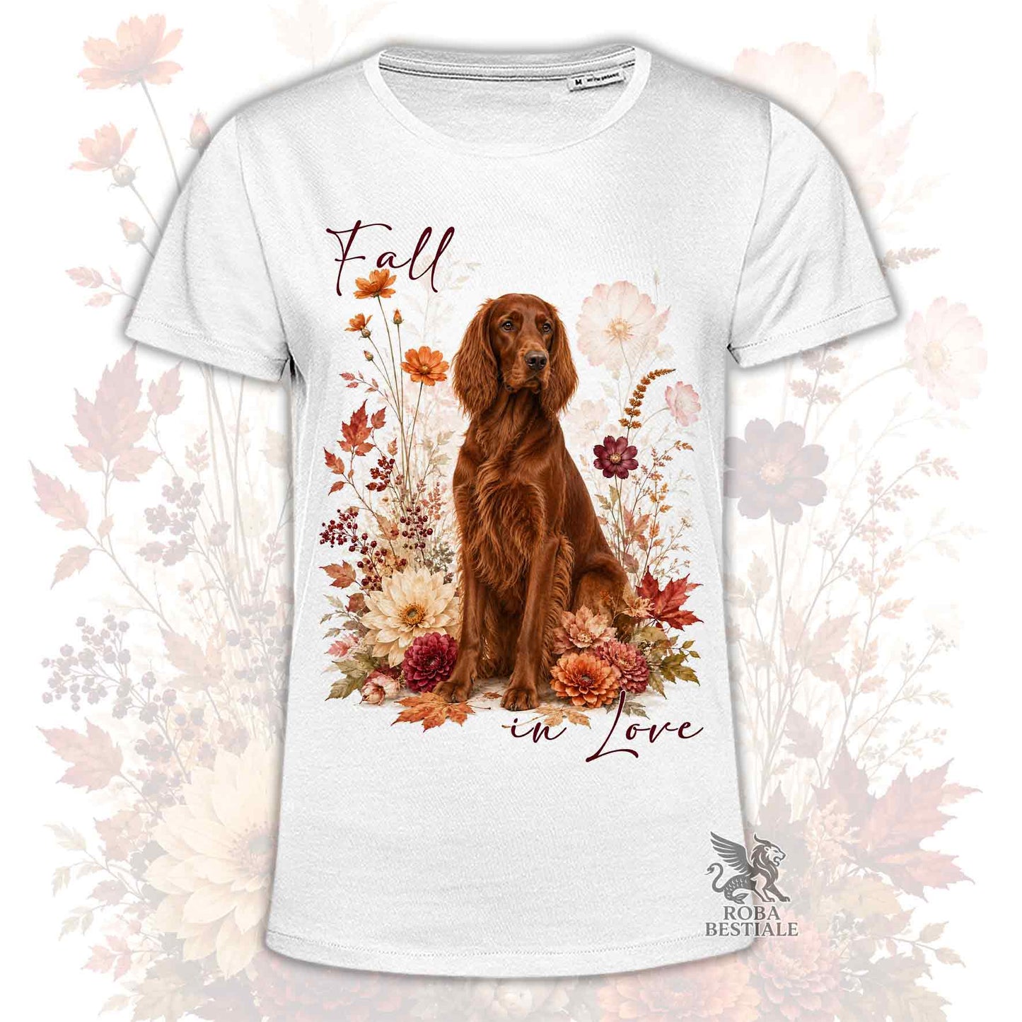 T-Shirt SETTER IRLANDESE Rosso - Collezione Fall...in Love