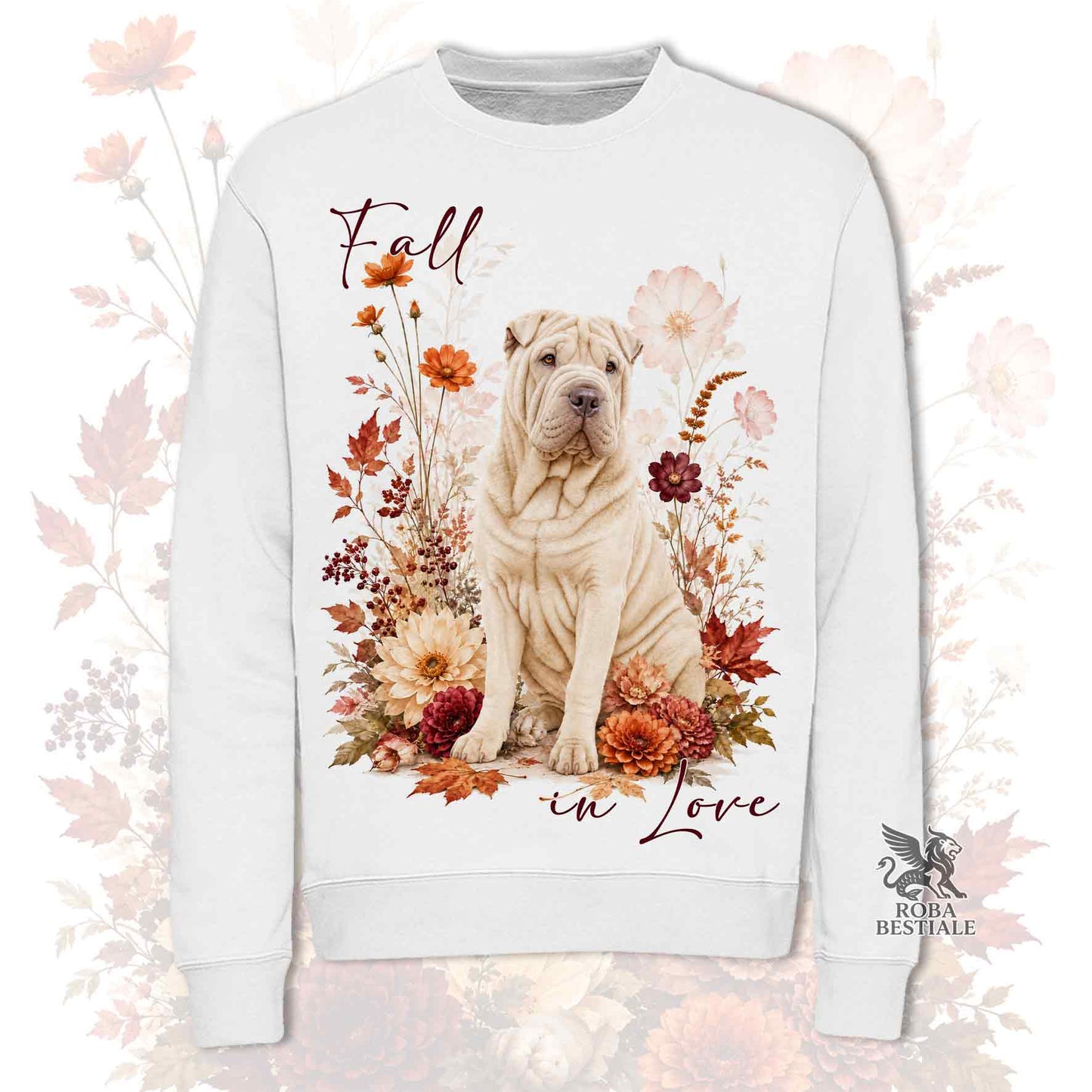 Felpa SHAR PEI Crema - Girocollo - Collezione Fall...in Love