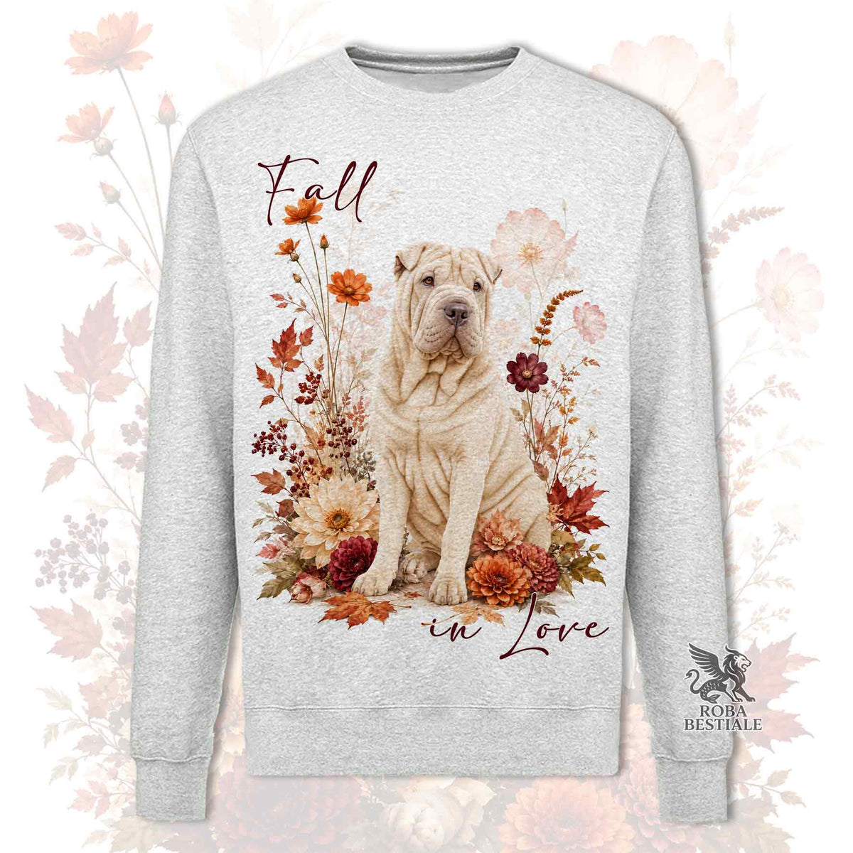 Felpa SHAR PEI Crema - Girocollo - Collezione Fall...in Love