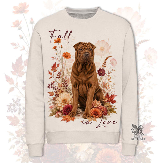 Felpa SHAR PEI Marrone - Girocollo - Collezione Fall...in Love