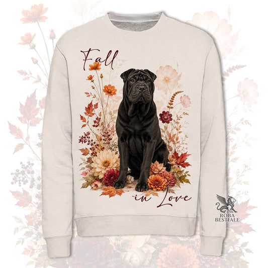 Felpa SHAR PEI Nero - Girocollo - Collezione Fall...in Love