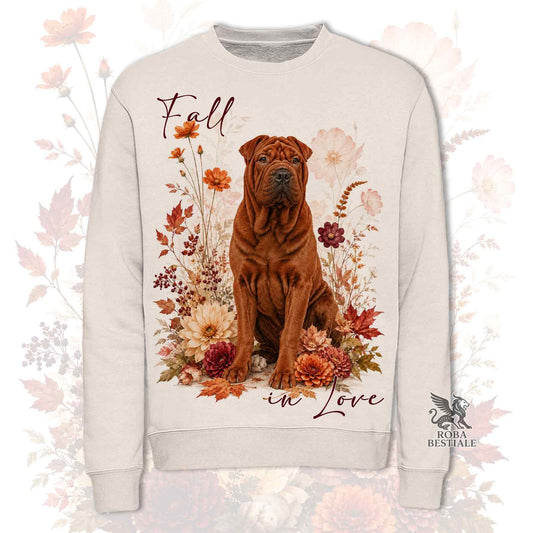 Felpa SHAR PEI Rosso - Girocollo - Collezione Fall...in Love