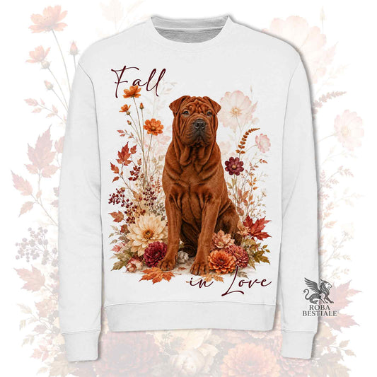 Felpa SHAR PEI Rosso - Girocollo - Collezione Fall...in Love