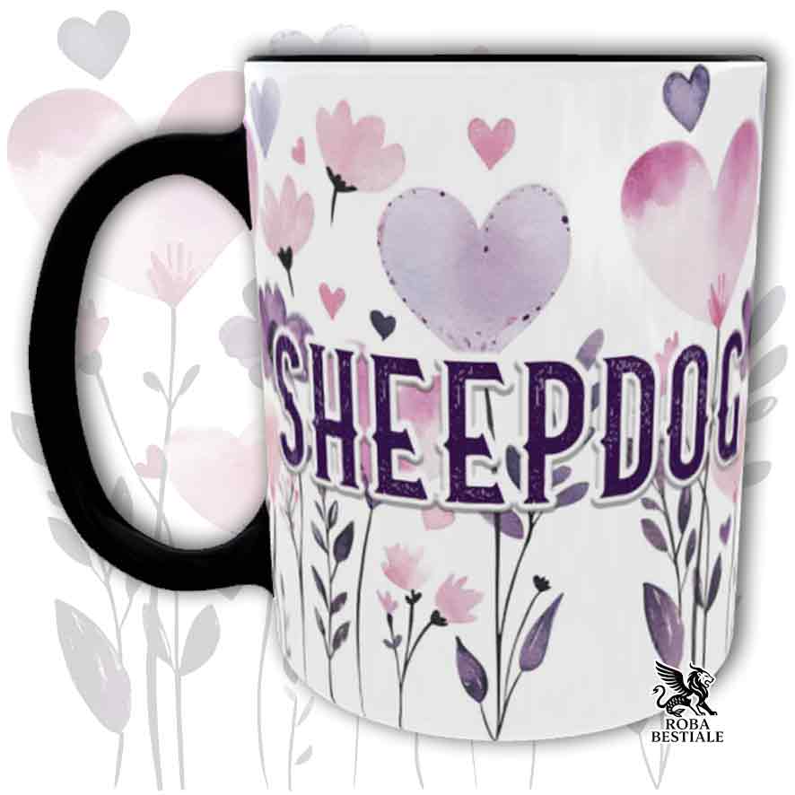 Tasse BERGER ANGLAIS - Collection Candy - Rose ou Noir