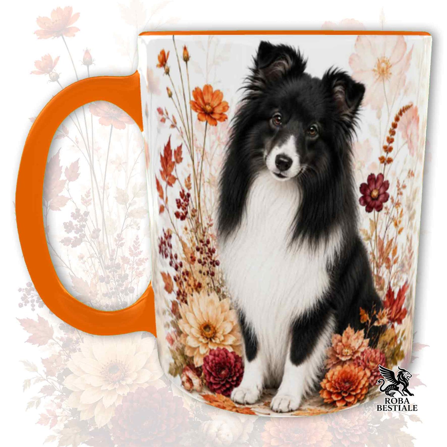 Tazza SHETLAND SHEEPDOG Bianco e Nero - Collezione Fall...in Love