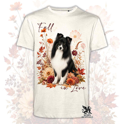 T-Shirt SHETLAND SHEEPDOG Bianco e Nero - Collezione Fall...in Love