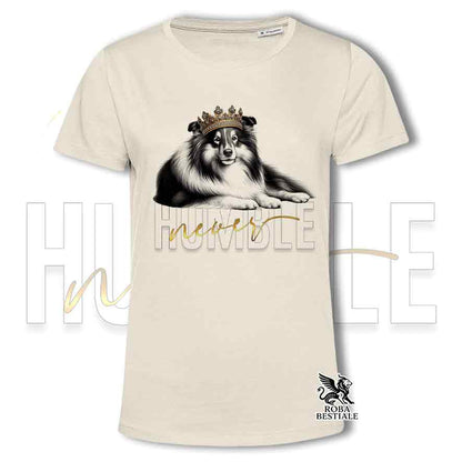 T-shirt SHETLAND SHEEPDOG Black Tricolor - Collezione Never Humble