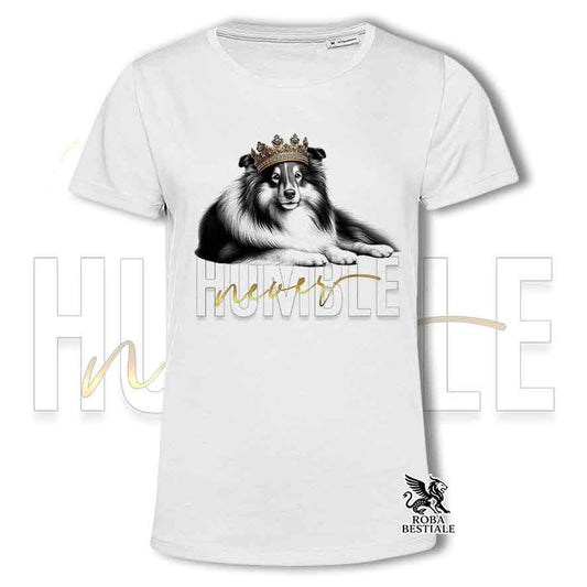T-shirt SHETLAND SHEEPDOG Black Tricolor - Collezione Never Humble