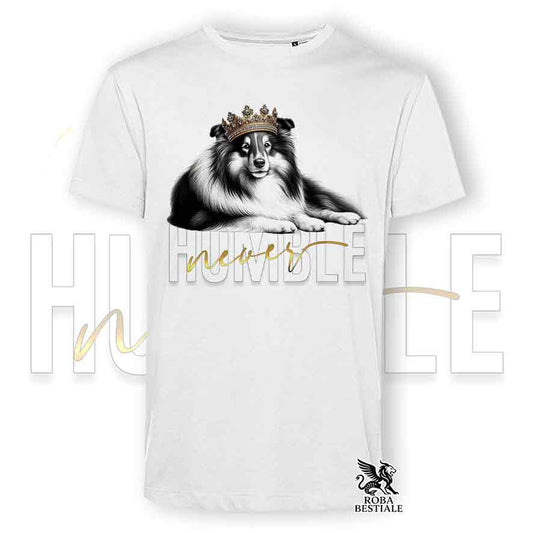T-shirt SHETLAND SHEEPDOG Black Tricolor - Collezione Never Humble