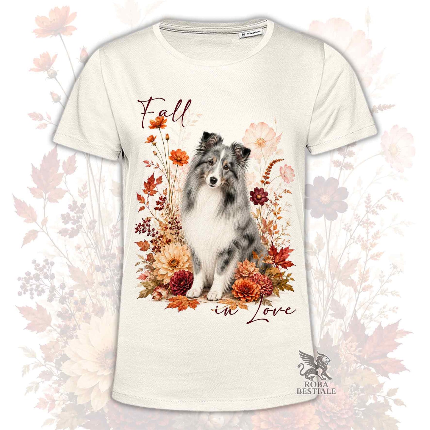 T-Shirt SHETLAND SHEEPDOG Blue Merle - Collezione Fall...in Love