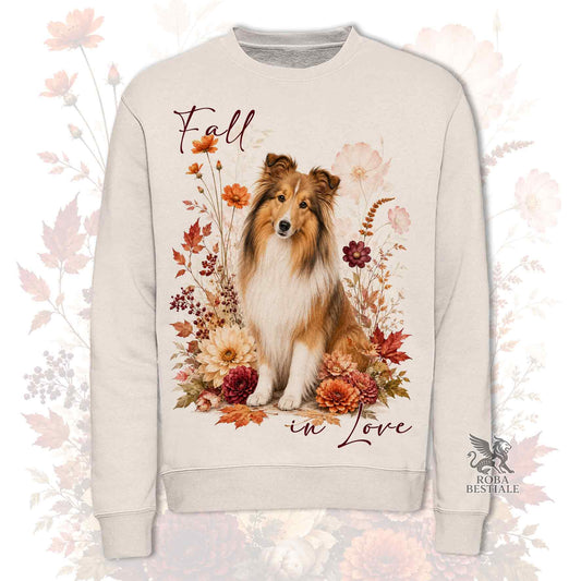 Felpa SHETLAND SHEEPDOG Fulvo Zibellino - Girocollo - Collezione Fall...in Love