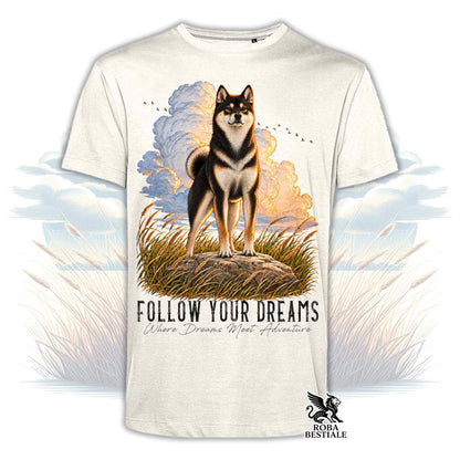 T-Shirt SHIBA INU Nero Focato - Collezione Dream