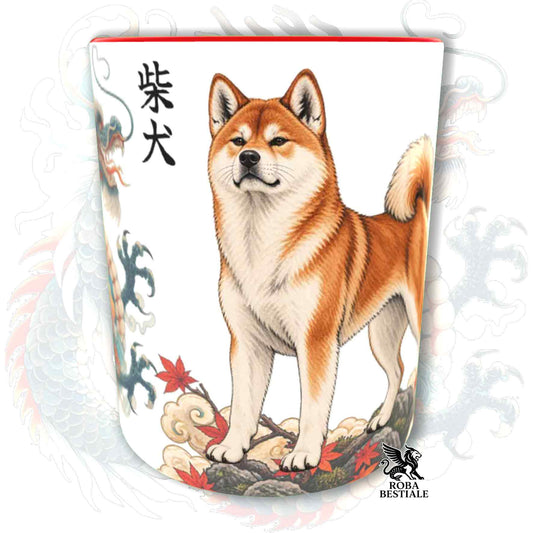 Tazza SHIBA INU Rosso - Collezione Dragon