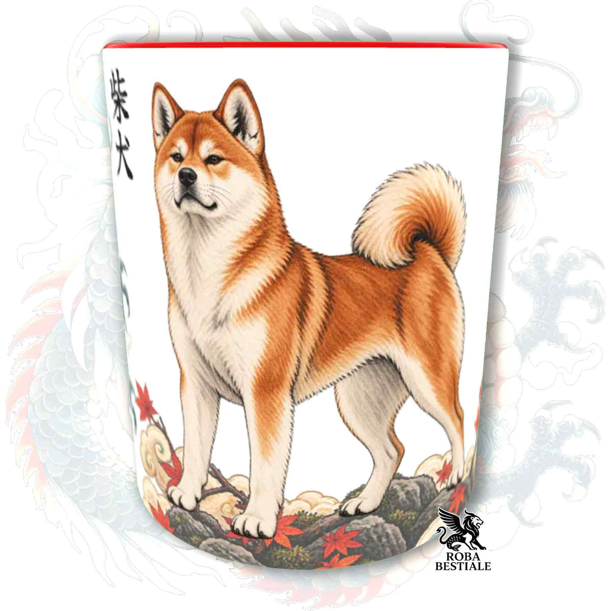 Tazza SHIBA INU Rosso - Collezione Dragon