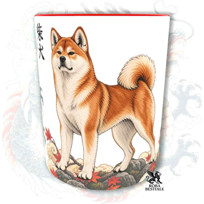 Tazza SHIBA INU Rosso - Collezione Dragon