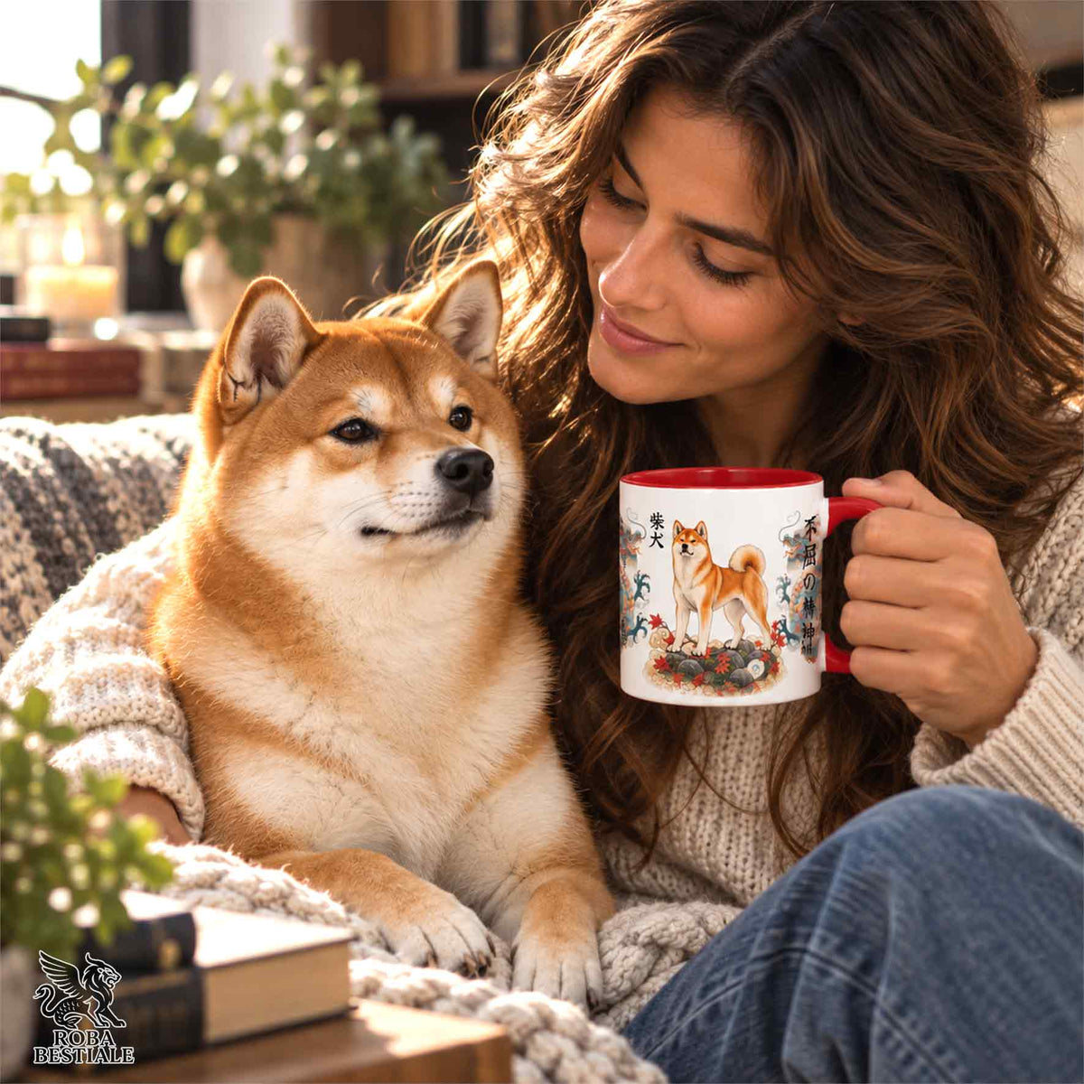 Tazza SHIBA INU Rosso - Collezione Dragon