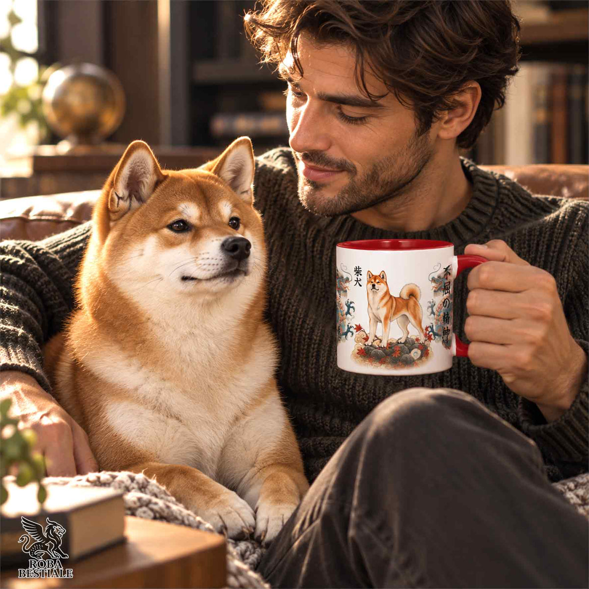 Tazza SHIBA INU Rosso - Collezione Dragon