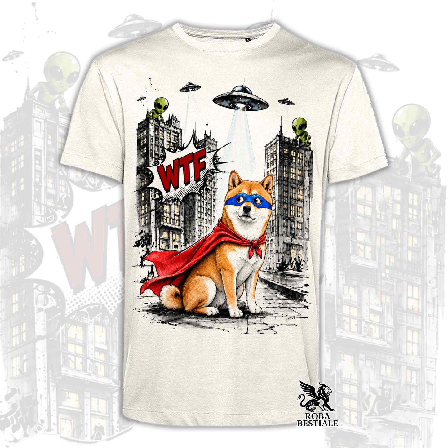 T-Shirt SHIBA INU Rosso - Collezione HERO