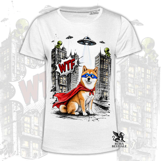 T-Shirt SHIBA INU Rosso - Collezione HERO