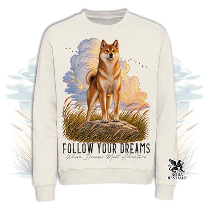 Felpa SHIBA INU Sesamo - Girocollo - Collezione Dream