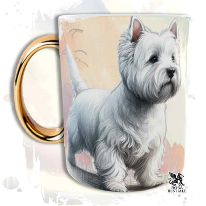 Tazza West Highland White Terrier con illustrazione della collezione Behavior