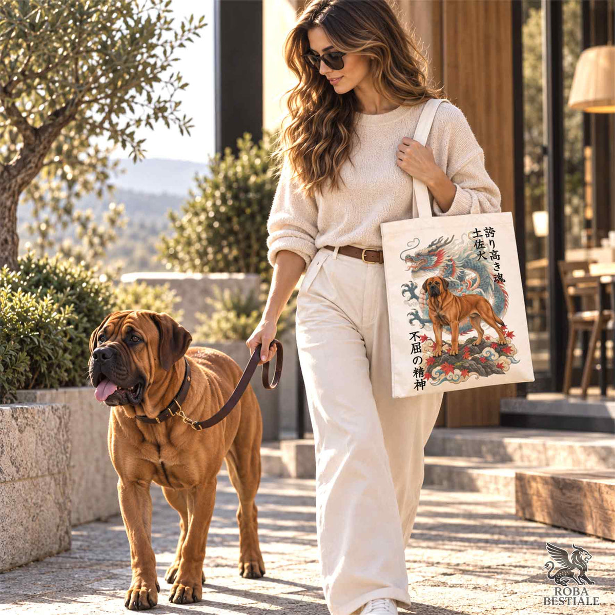 Tote Bag TOSA INU Fulvo - Collezione Dragon