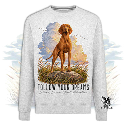 Felpa VIZSLA - Bracco Ungherese a pelo corto - Girocollo - Collezione Dream