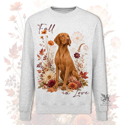 Felpa VIZSLA - Bracco Ungherese a pelo corto - Girocollo - Collezione Fall...in Love